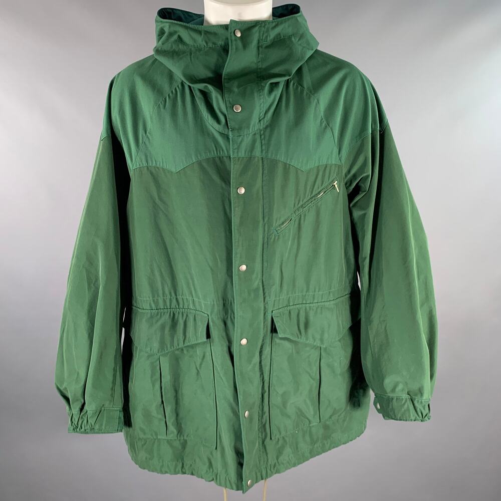 VISVIM Size M Green Nylon Cotton Parka Jacket